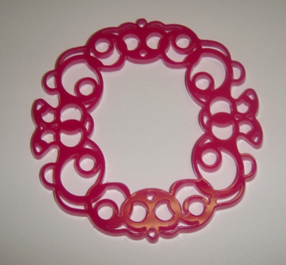 foto - CORNICE TONDA FUCSIA