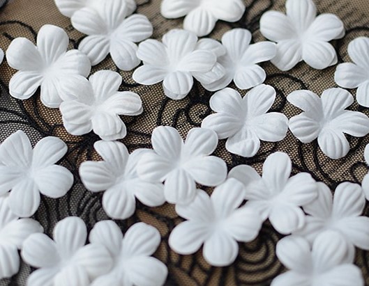 COROLLA BIANCA  in tessuto