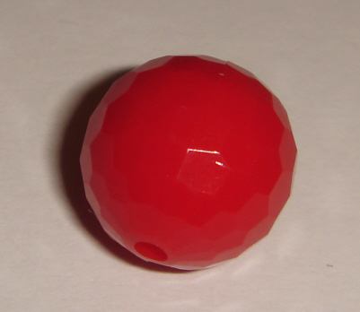 foto - PALLINA SFACCETTATA ROSSA