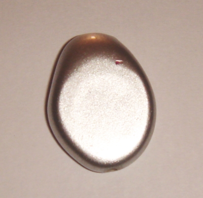 foto - OVALE SCHIACCIATO ARGENTO