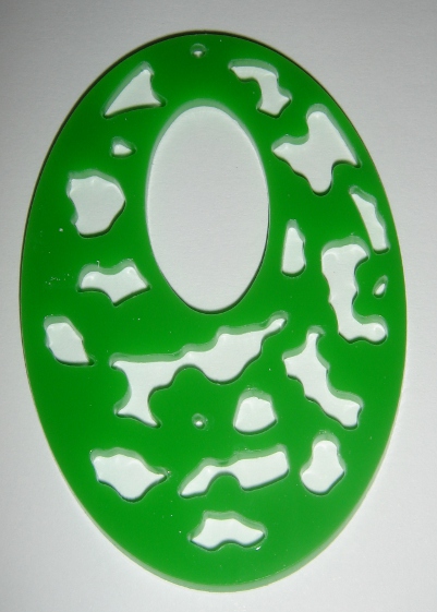 foto - OVALE INTAGLIATO VERDE