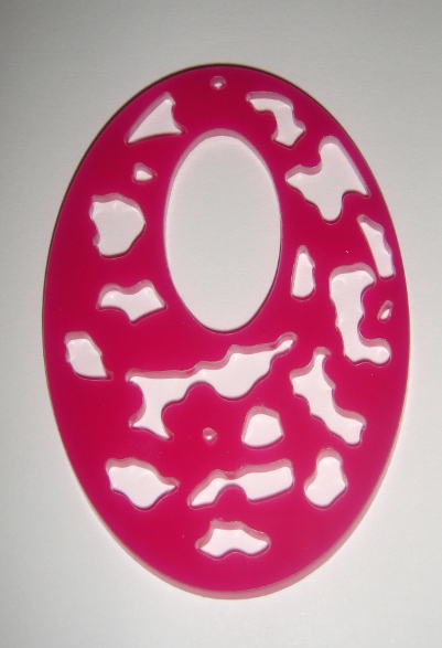 foto - OVALE INTAGLIATO FUCSIA