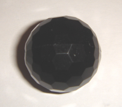 foto - PALLINA SFACCETTATA  NERA