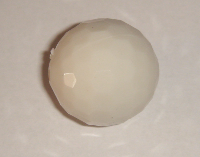 foto - PALLINA SFACCETTATA BIANCO LATTE