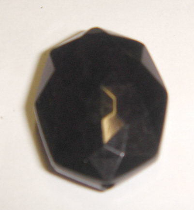 foto - OVALE SFACCETTATO NERO