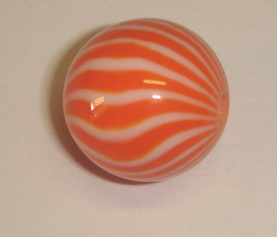 foto - PALLINA RIGATA BIANCA E ARANCIO