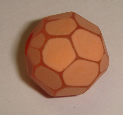 foto - PALLINA ARANCIO SFACCETTATA