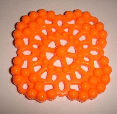 foto - ROMBO TRAFORATO ARANCIO FLUO