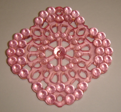 foto - ROMBO TRAFORATO ROSA TRASPARENTE