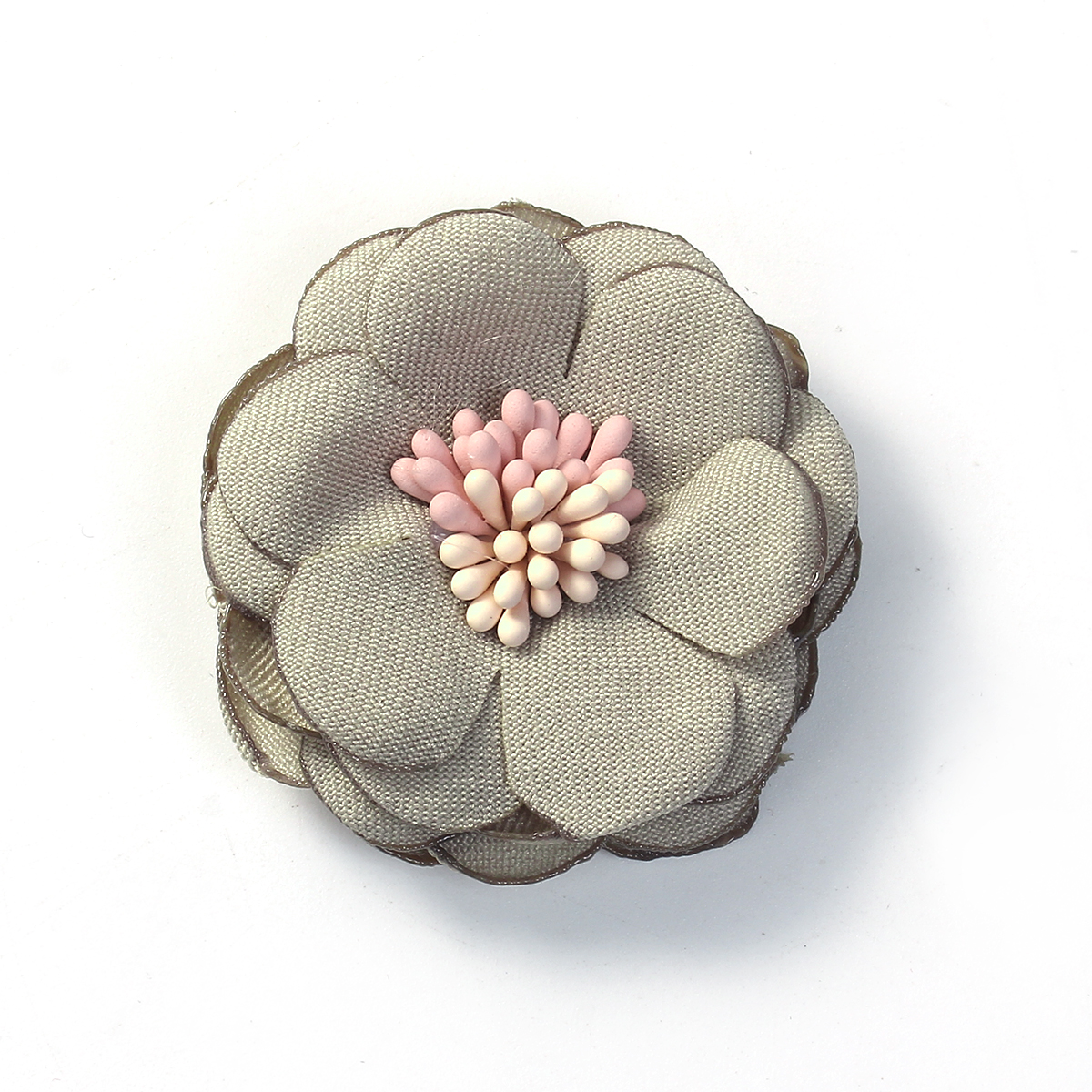 FIORE BEIGE GRIIGIO in tessuto 