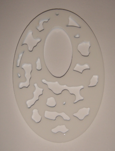foto - OVALE INTAGLIATO BIANCO