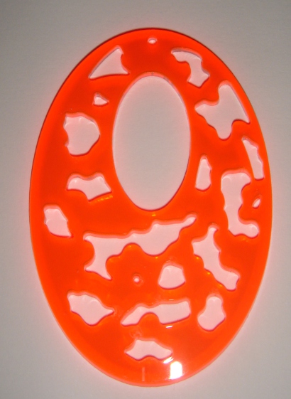 foto - OVALE INTAGLIATO ARANCIO