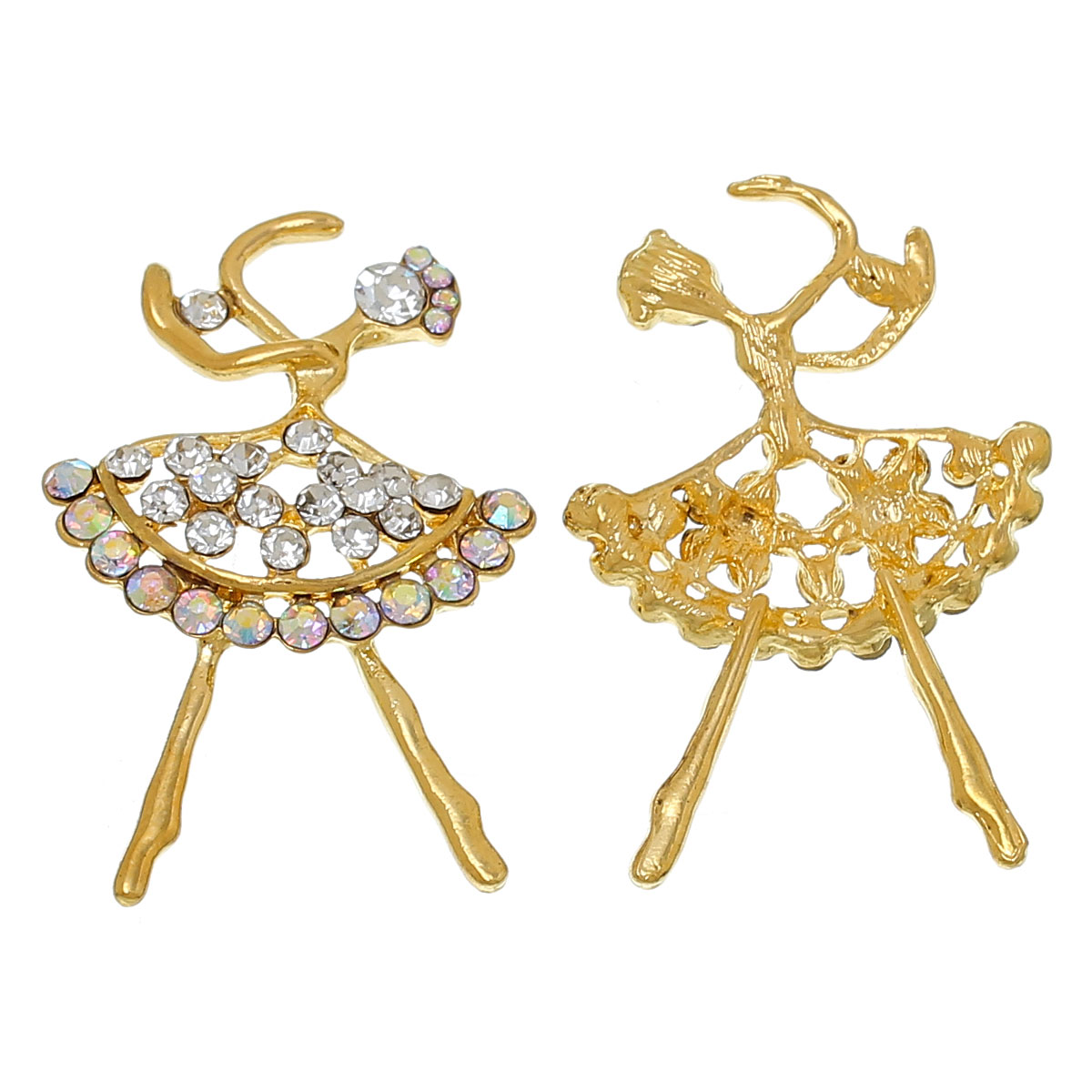 ballerina oro con strass