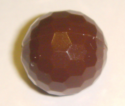 foto - PALLINA SFACCETTATA  MARRONE