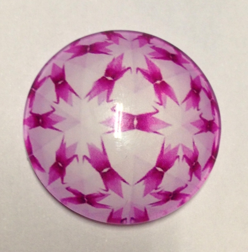 cabochon in vetro diametro 25 mm 