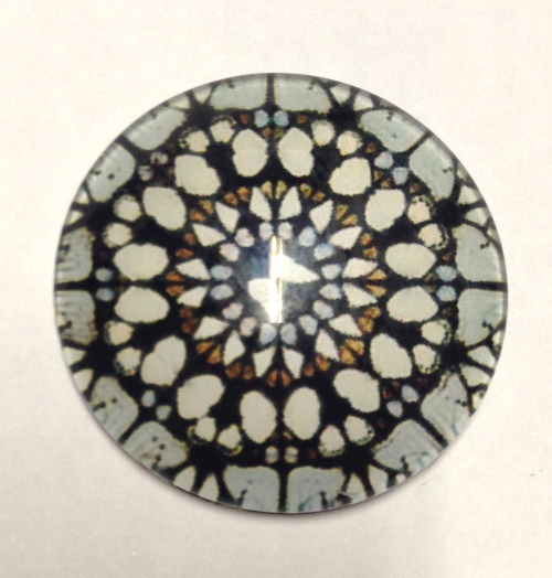 cabochon in vetro diametro 25 mm 
