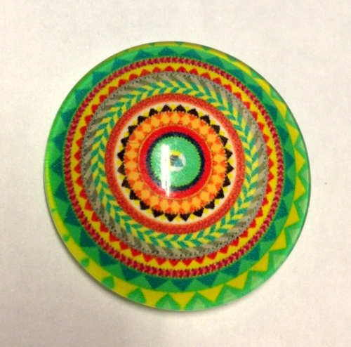 cabochon in vetro diametro 25 mm 