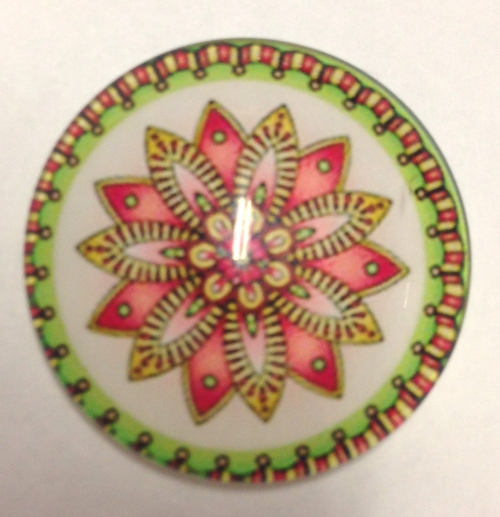 cabochon in vetro diametro 25 mm