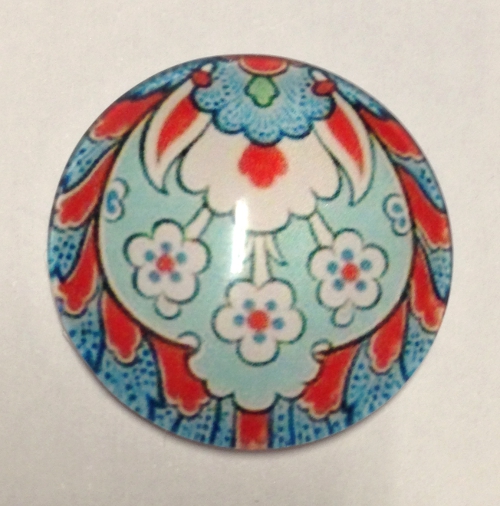 cabochon in vetro diametro 25 mm 