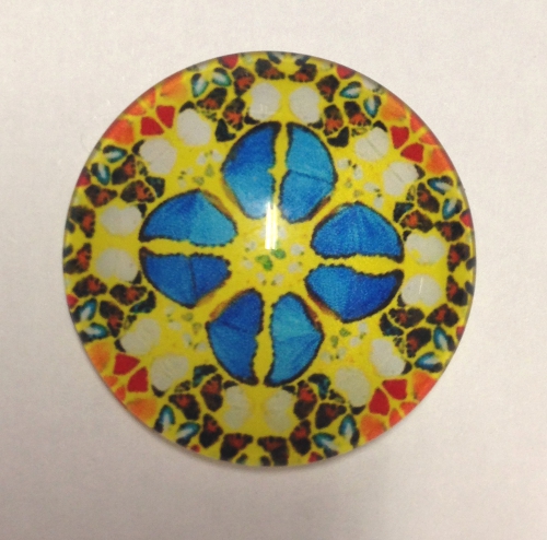cabochon in vetro diametro 25 mm 