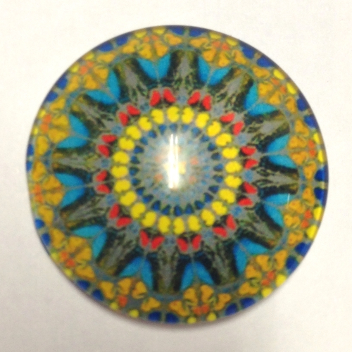 cabochon in vetro diametro 25 mm 