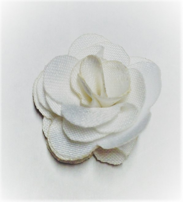 FIORELLINO BIANCO LATTE in tessuto 