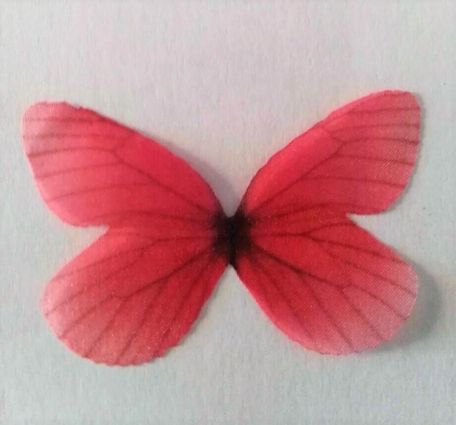 farfalla in organza misura 30x22 mm 