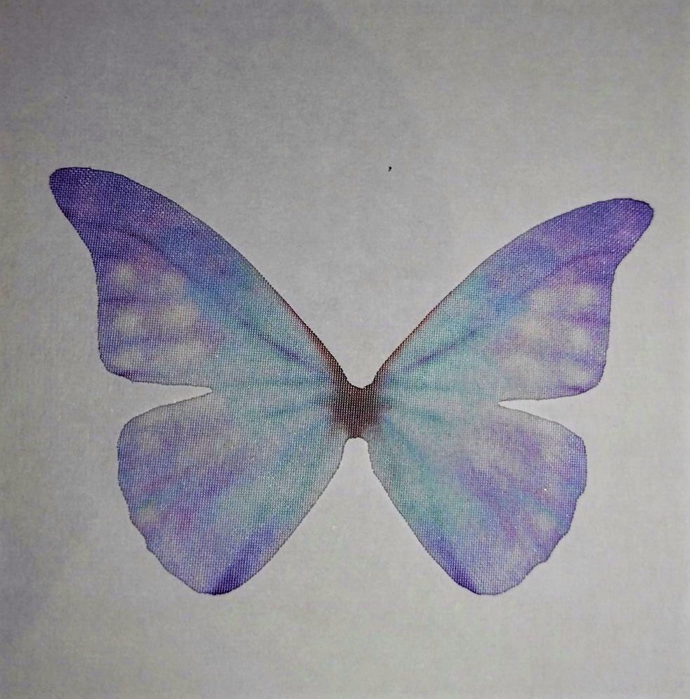 farfalla in organza AZZURRA LILLA