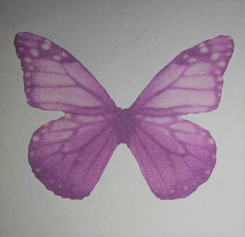 farfalla in organza VIOLETTA