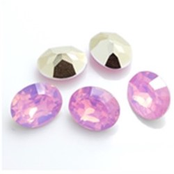 cabochon ovale in resina ROSA OPALE