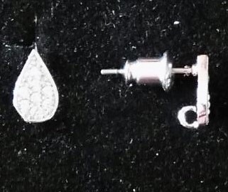 orecchini a goccia con cubic zirconia